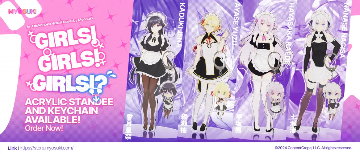Girls! Girls! Girls!? Acrylic Standee & Keychains Announced!