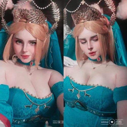 Heya! Here's my Princess Zelda cosplay inspired from a bride fanart!
