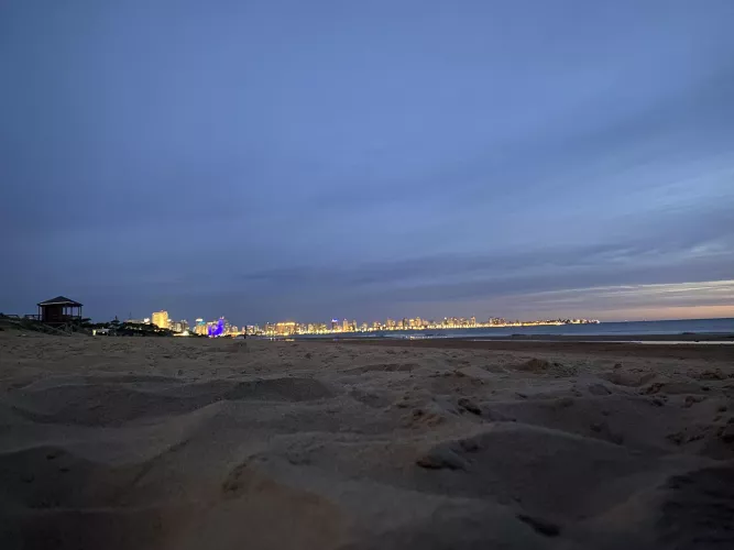 How about spending the night on the beach?