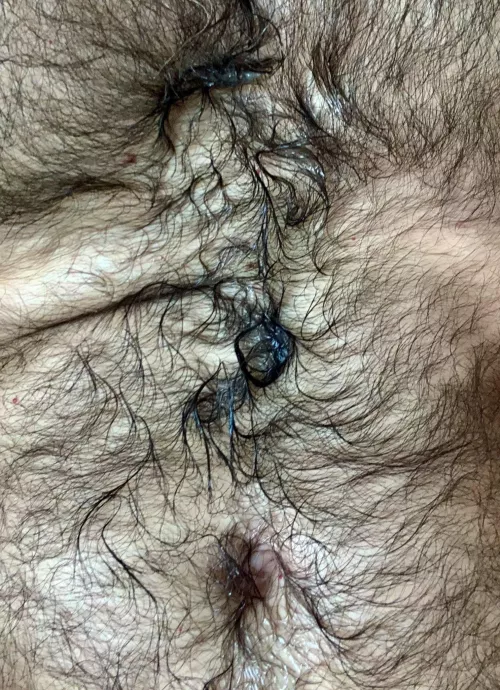 I fucked him senseless & he glazed my hairy chest like a fucking donut.