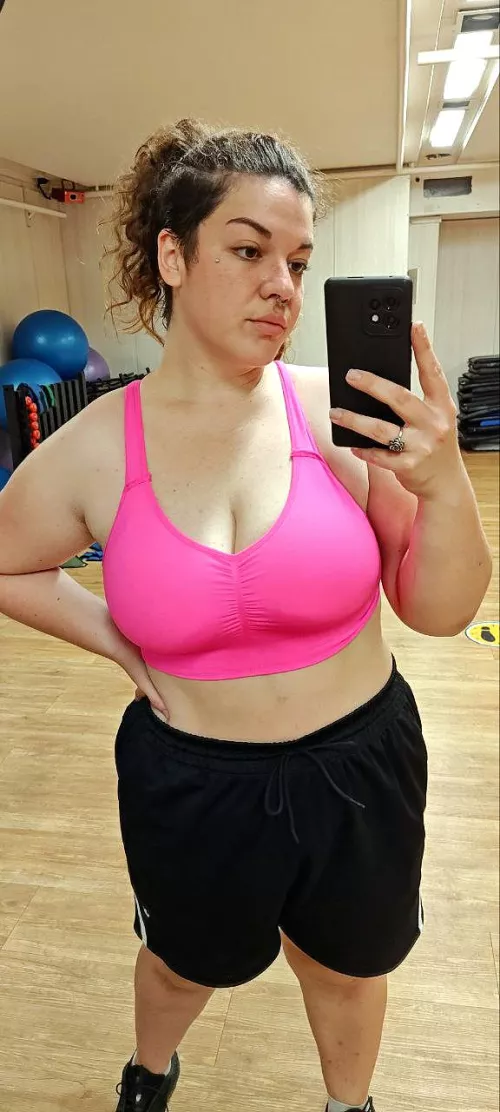 I just left the gym, I sweated a lot but it was worth it