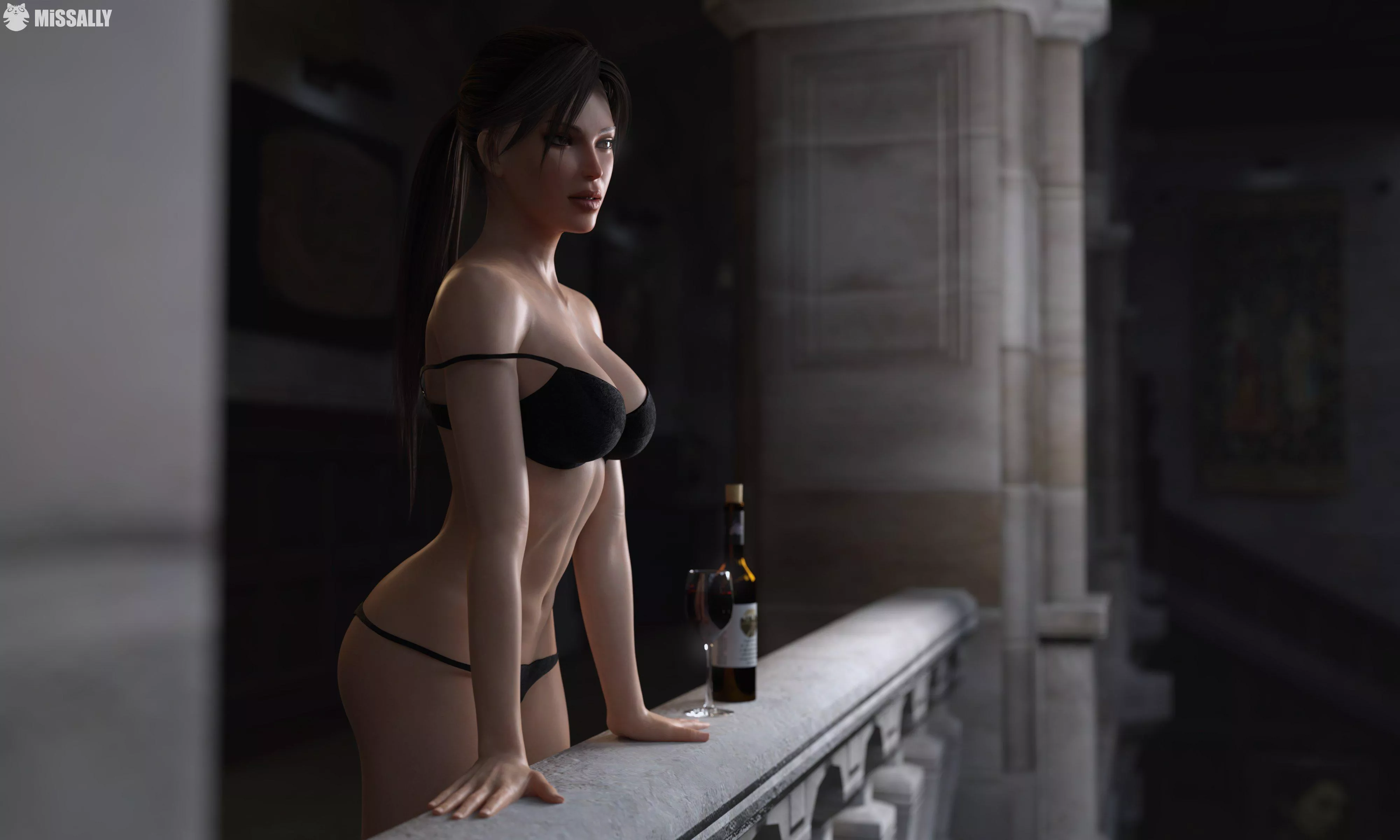Lara at home (MissAlly)
