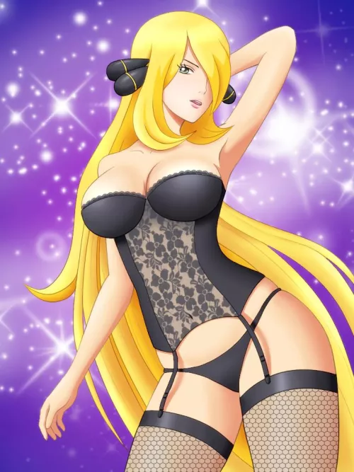 Lingerie Babe Cynthia [Pokemon]