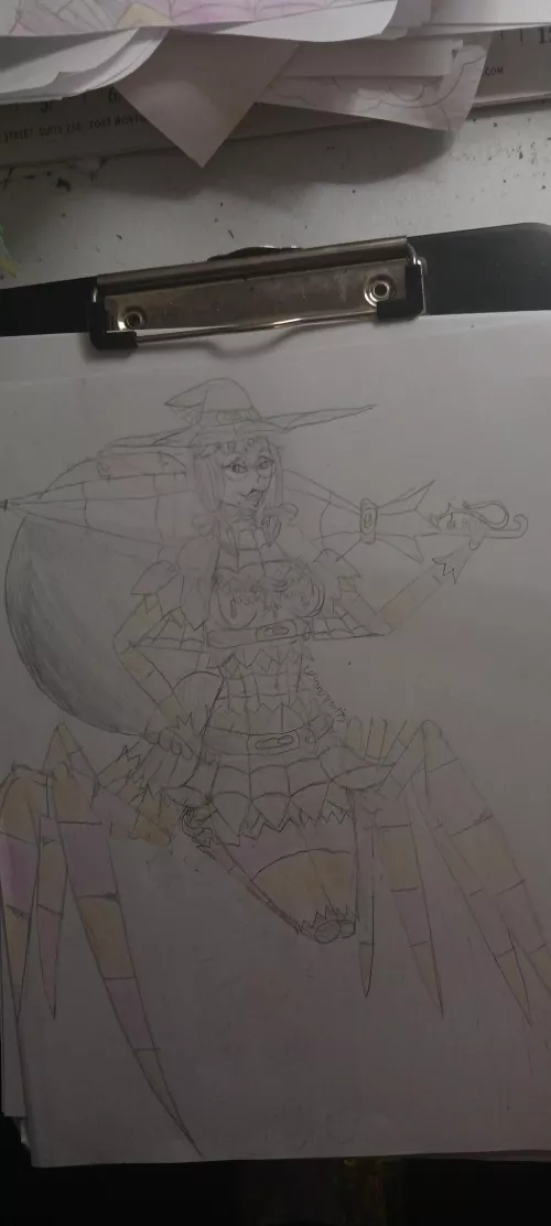 Miss Olivia Spindle, the spider witch ( source: me)