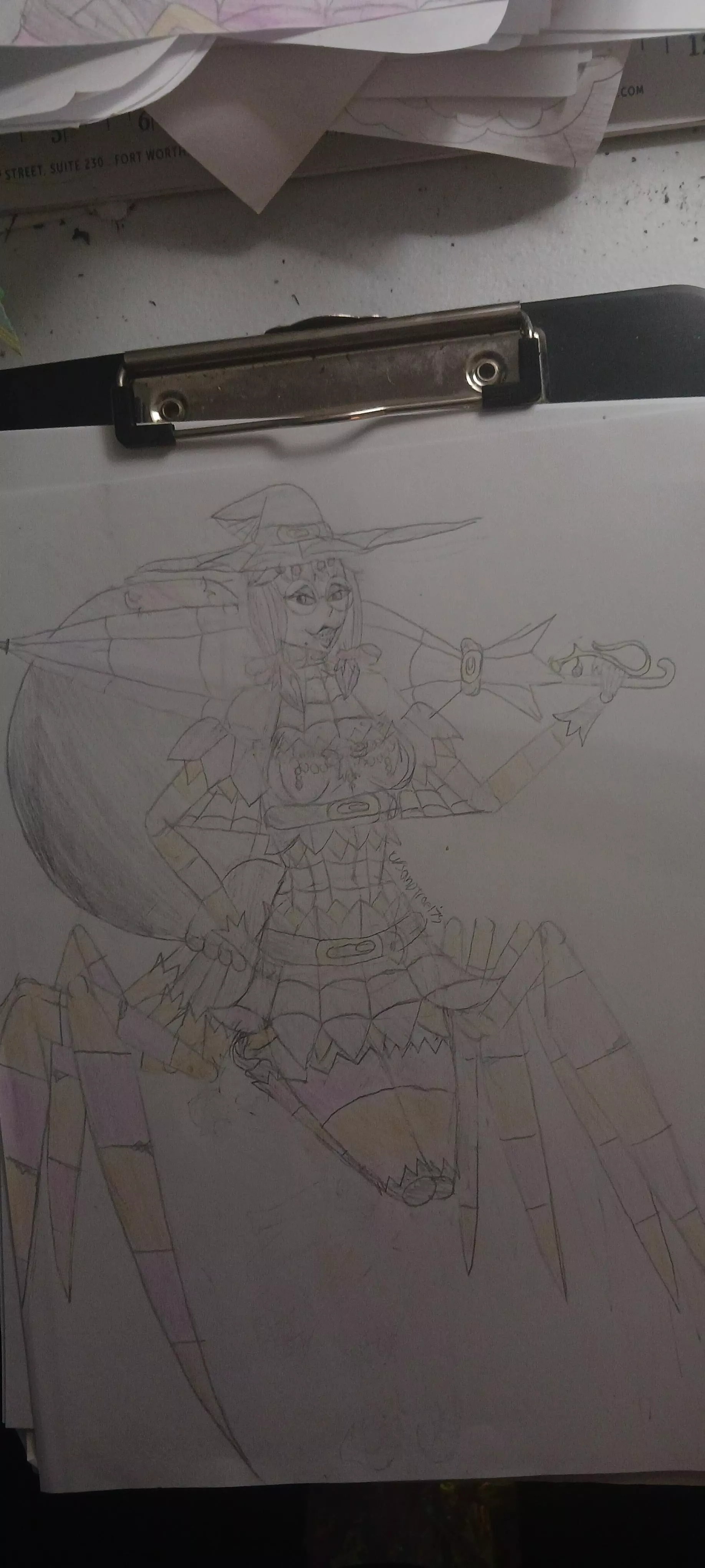 Miss Olivia Spindle, the spider witch ( source: me)