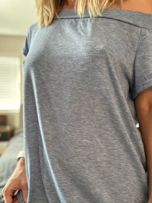 Nice weather means fewer layers 