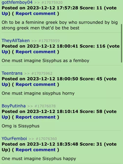 One must imagine Sisyphus horny