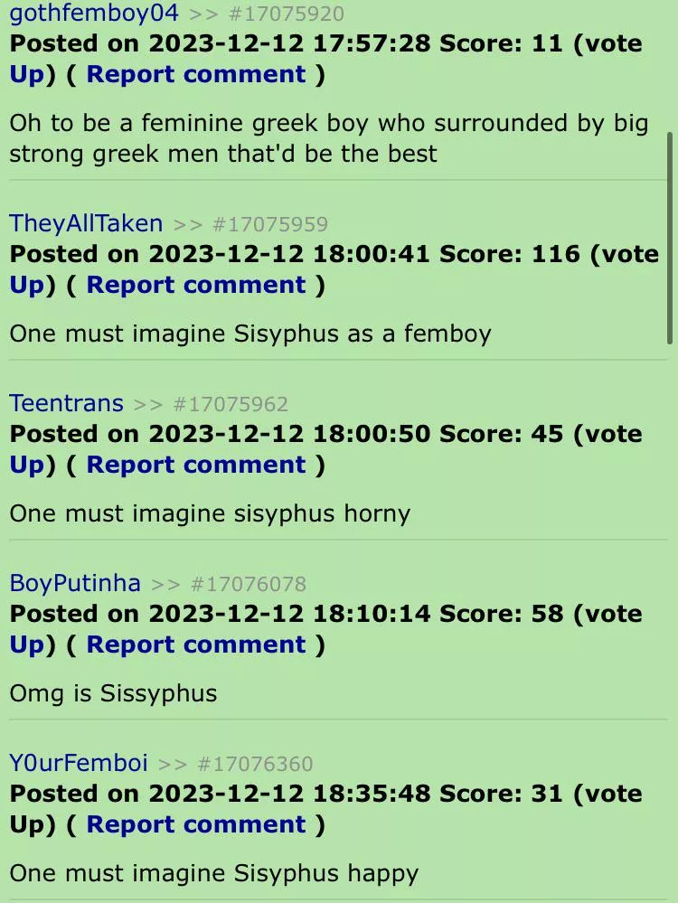 One must imagine Sisyphus horny