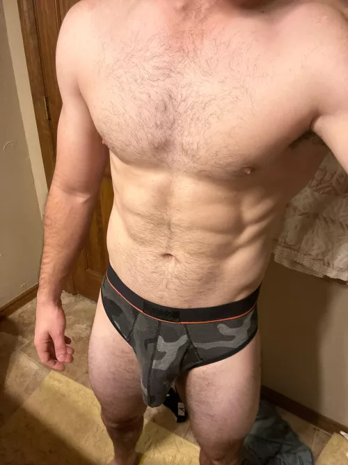 Post gym in my briefs😉