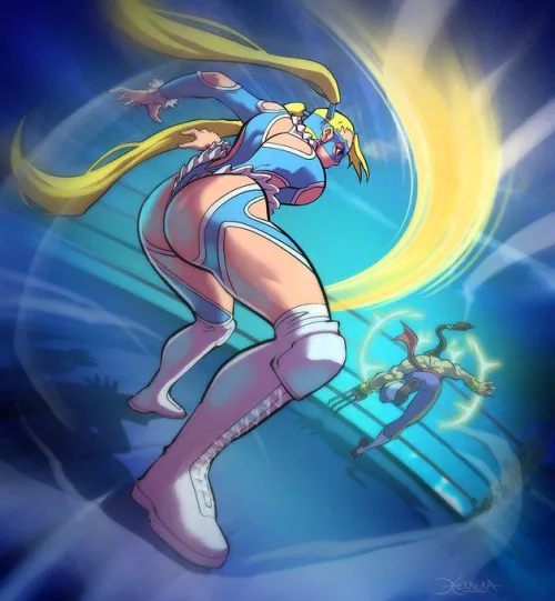 Rainbow Mika vs Vega (ElGrimlock) [Street Fighter]