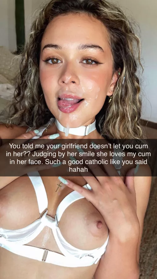 Seems like she loves my cum more then yours