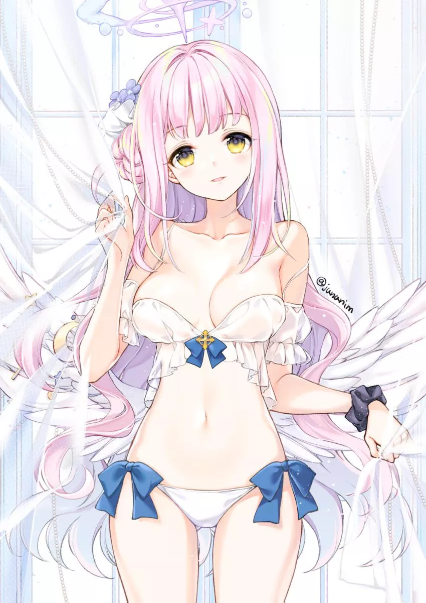 Sexy and cute angel waifu