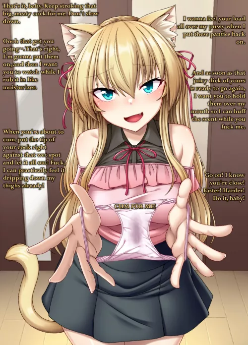 She has a special request for you. [Cum fetish] [Masturbation] [Encouragement] [Cum on panties]