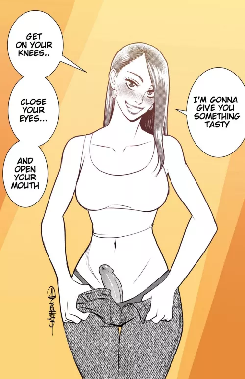 She has a tasty surprise 