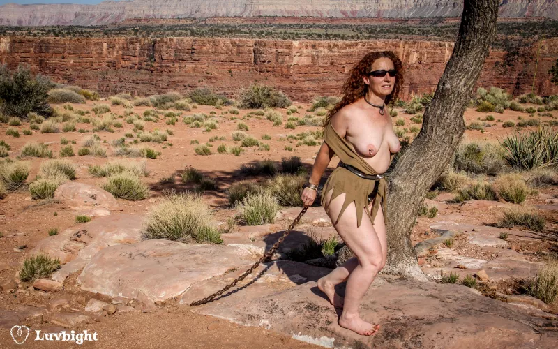 The Apocalypsy at the Grand Canyon (2013). Nice of the park service to provide this handy chain already embedded in the rocks,