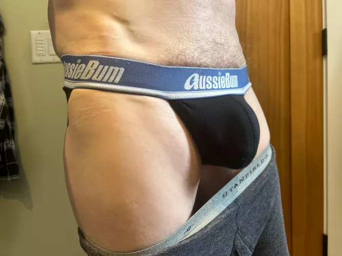 Under my long johns. 