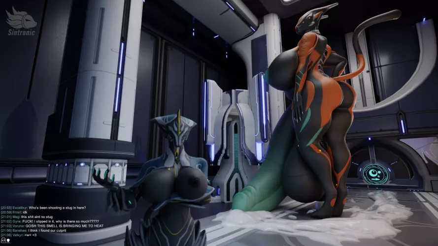 [Valkyr and Banshee] Valkitty spunk causing issues (SintronicNSFW)