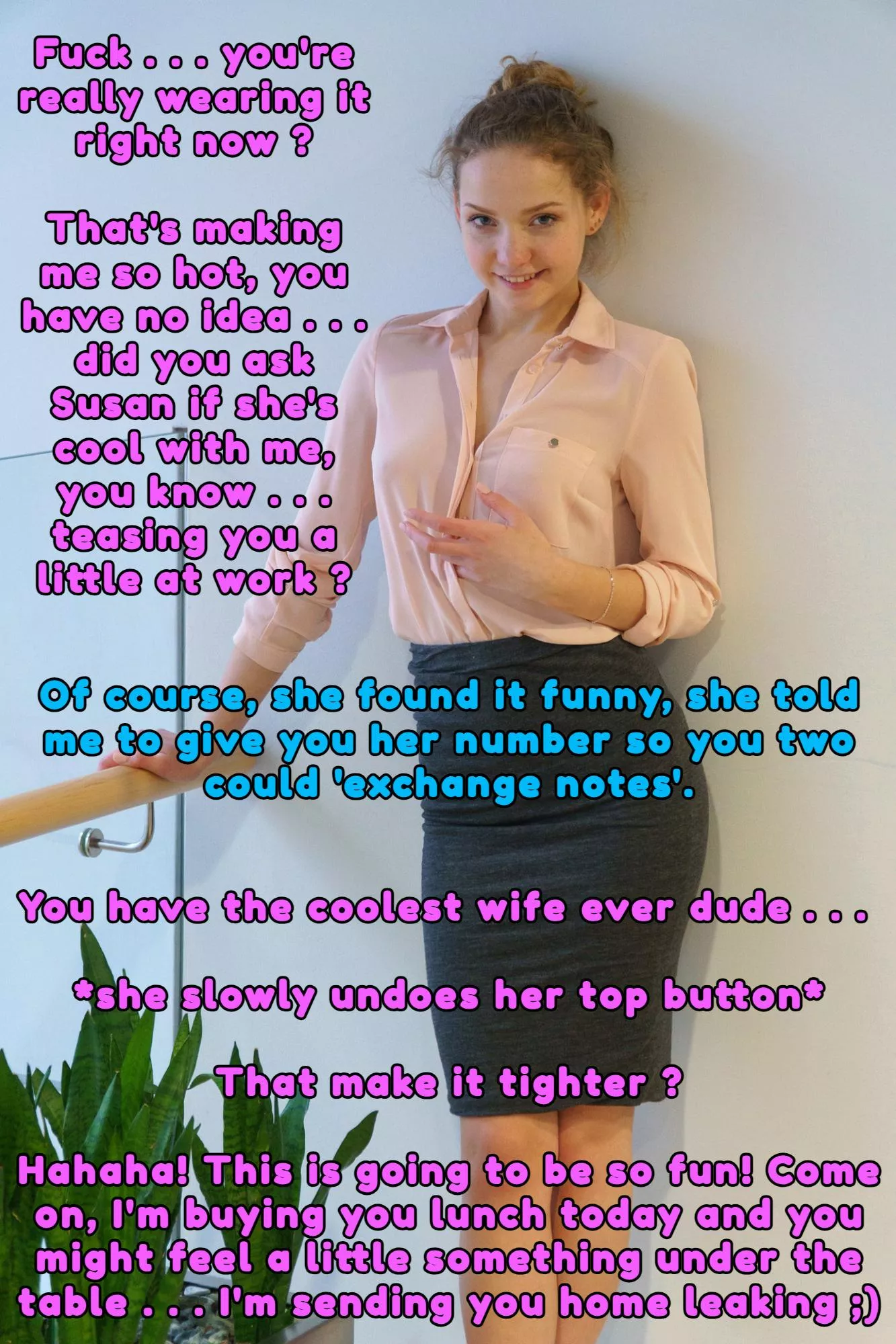 Wife And Work Wife Don't Mind Sharing.