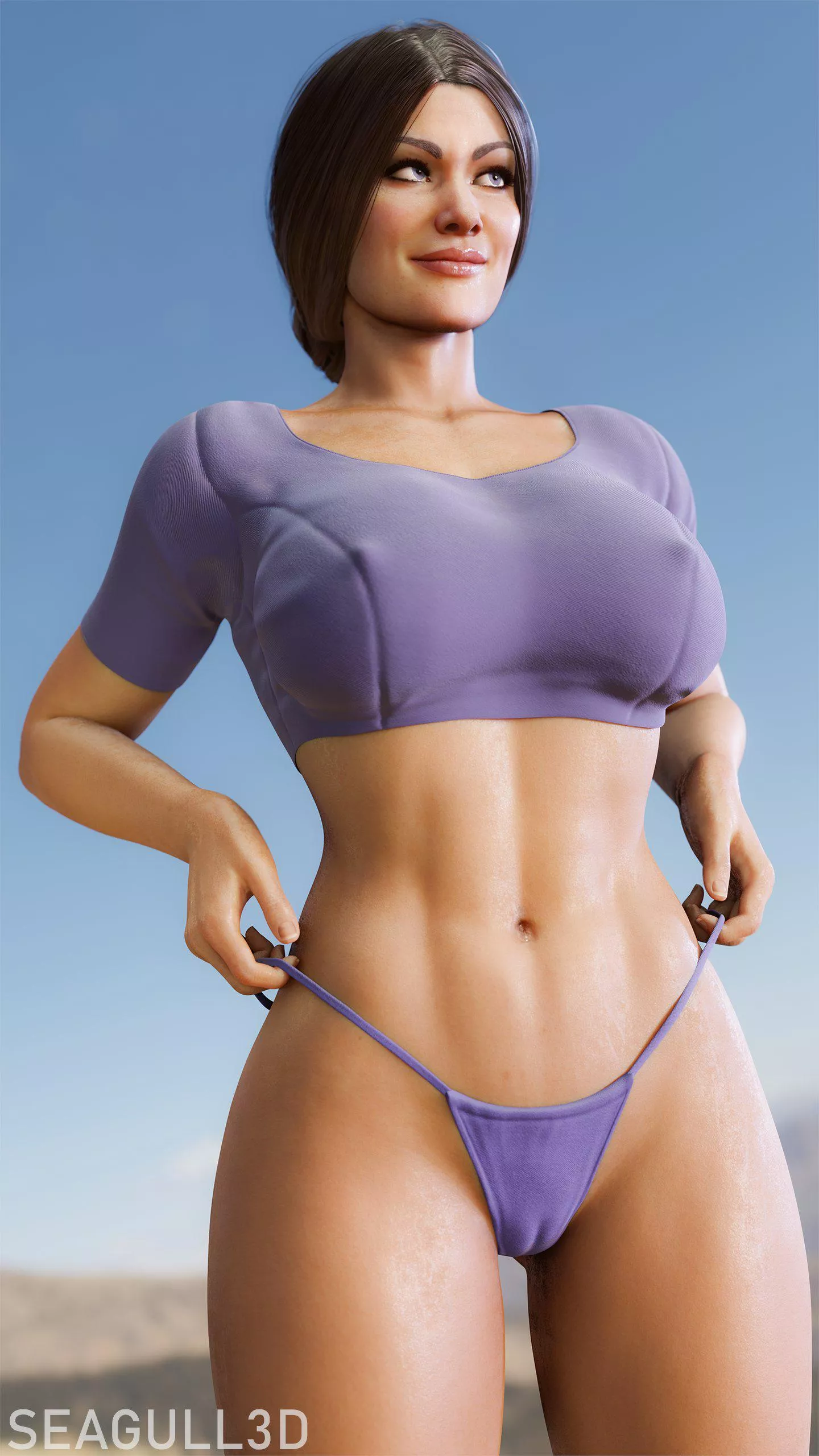 Wonder Woman on vacation (Seagull3D) [DC]