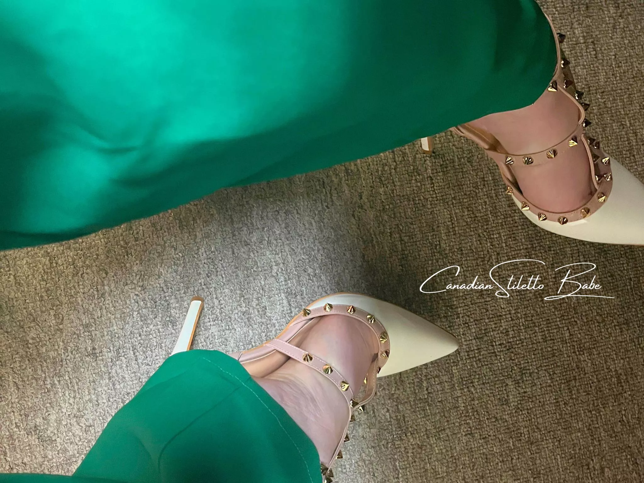 Wore green for St Patties, boss complimented my heels. 