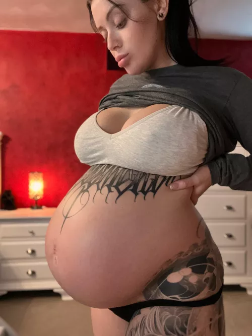 Would you fuck me this late in my pregnancy and risk my water breaking all over you?