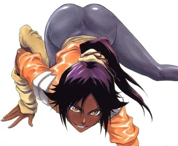 Yoruichi on Volume 17 Manga Cover