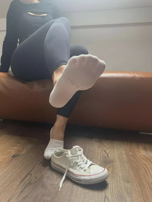 You can see my toes because the sun is shining through my socks [F]