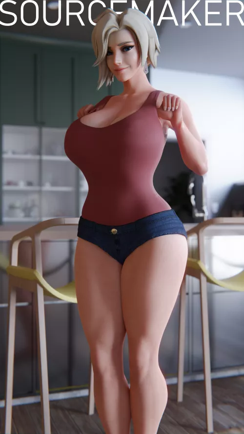 a Busty Mercy (sourcemaker)