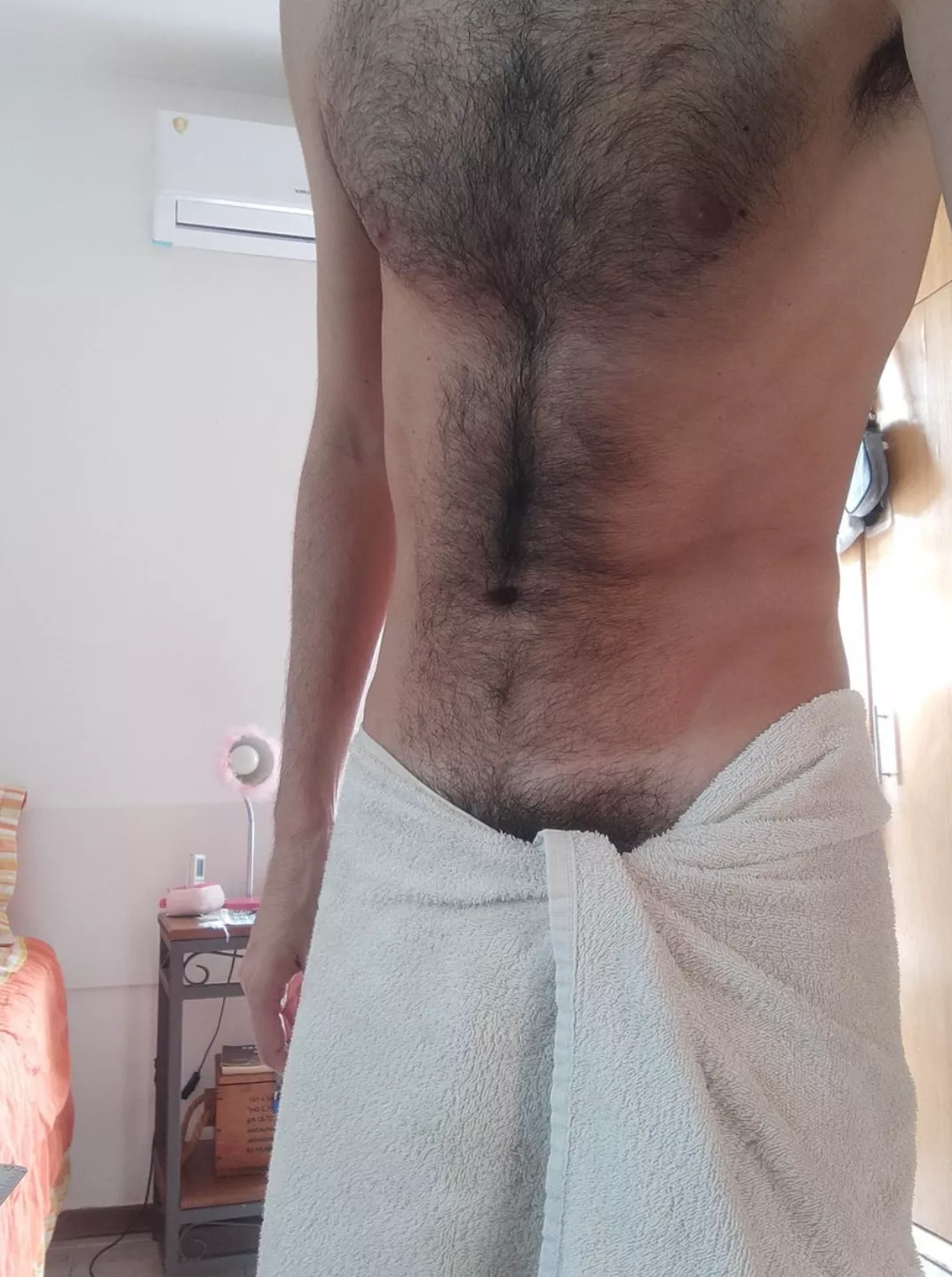 Back from shower [34]