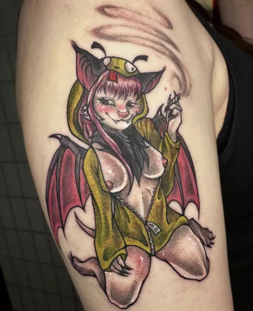 Fursona tattoo by me! Inked Skunk at Noble Coyote Tattoo in Chicago 