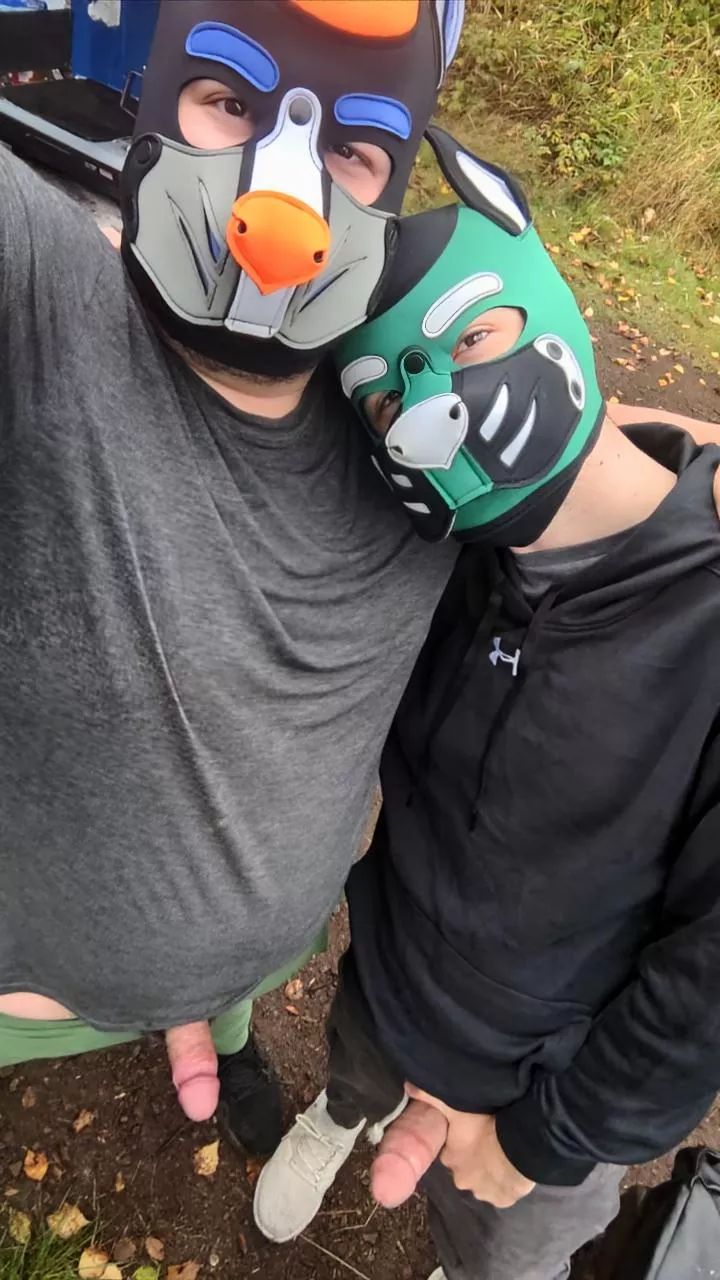 Happy International Puppy Day from these two goofy bois and their bones 🧡 my partner pup Magno! 🧡