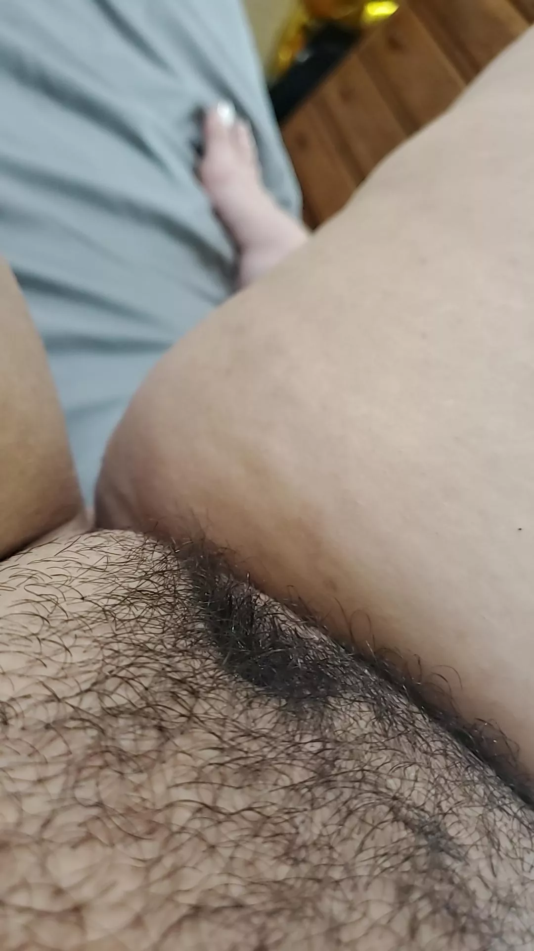 I hope you eat my hairy and inviting pussy