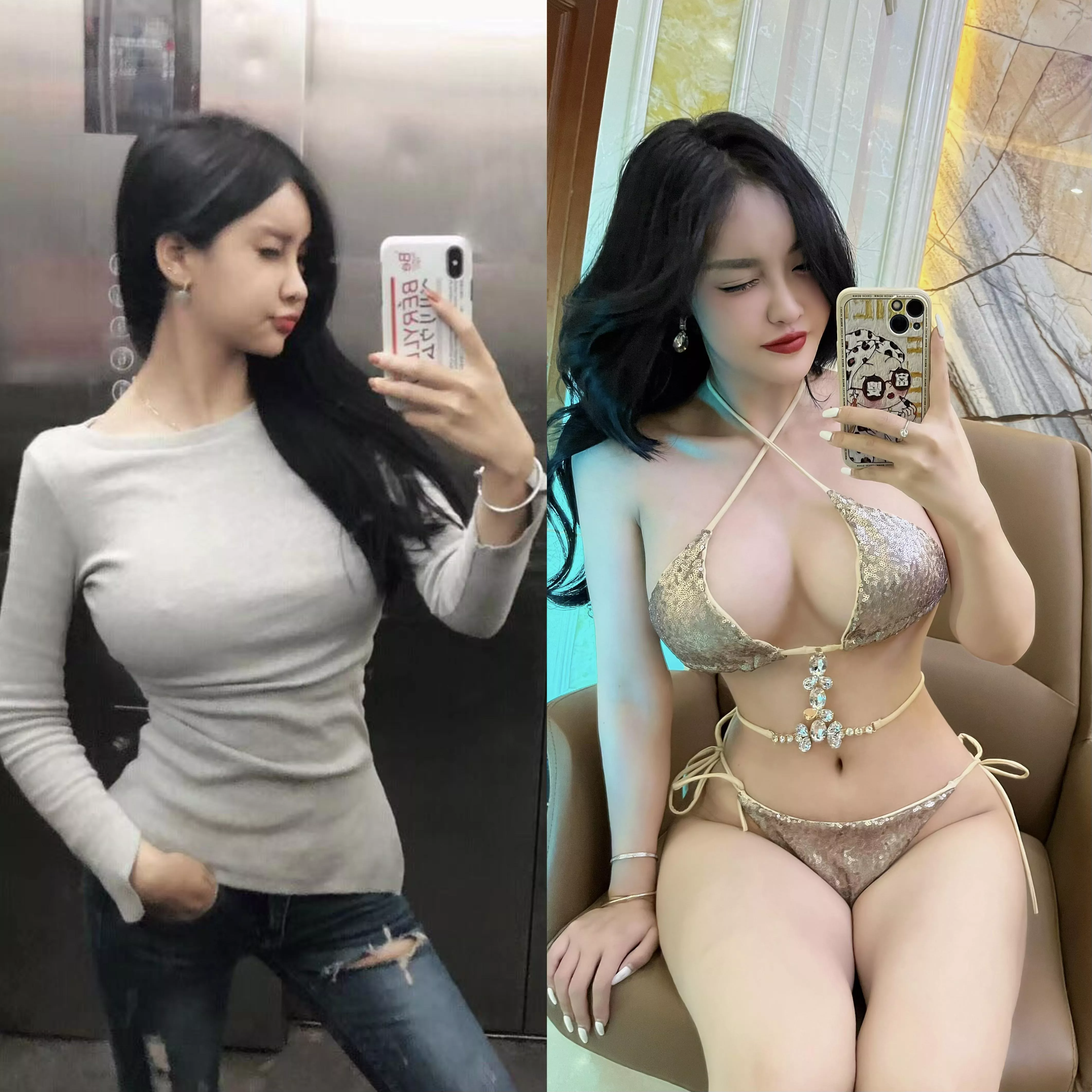 I really wanna thank bimbo mentality for my transformation not only from a normal Asian school girl to a thick bombshell but also from shy and introverted to pride and confident