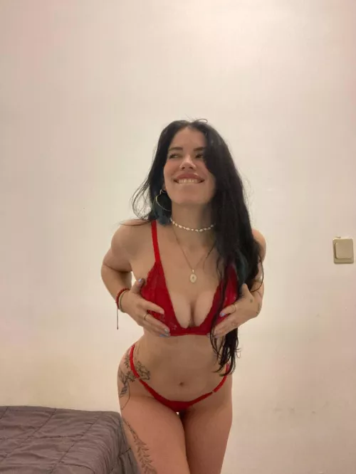 I think this bikini gives me something sexy.