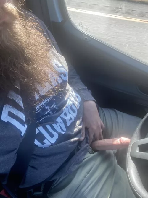 Jerking and driving👀