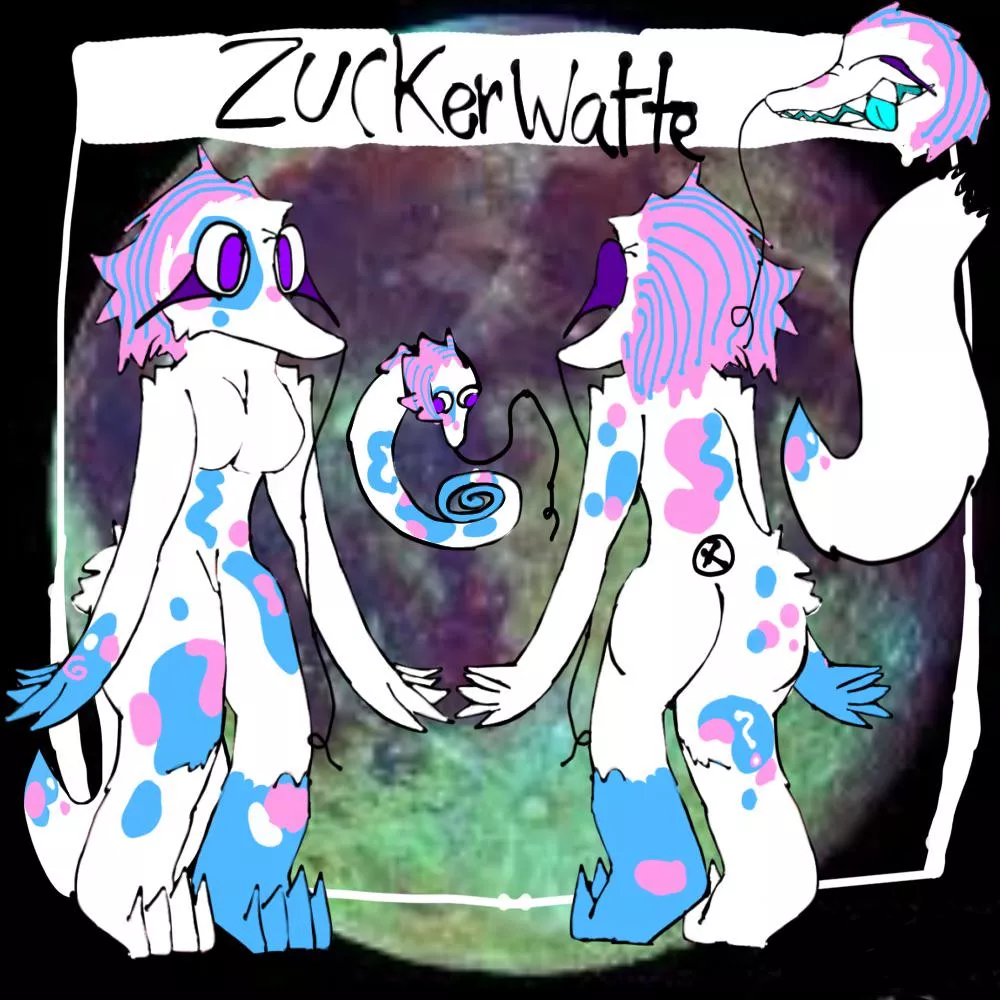 New fursona! Zuckerwatte 