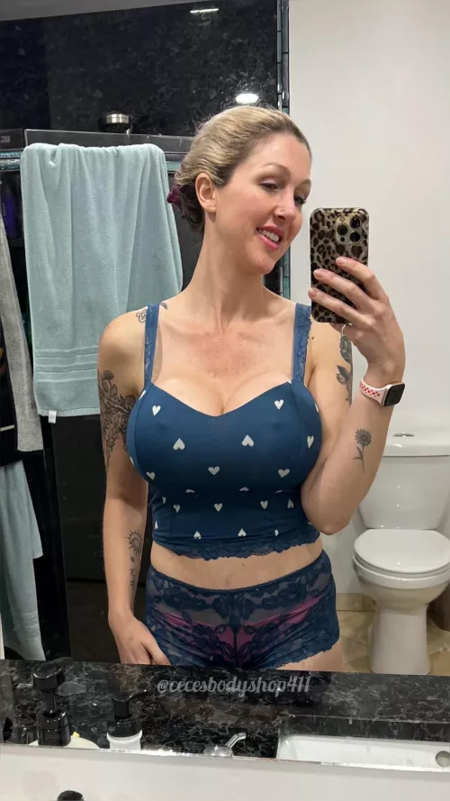 New VS crop top PJs. At 39 do I pull it off? 