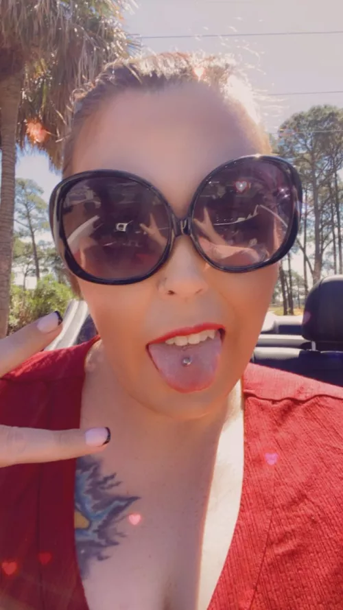 Nothing like driving with the top down🥰