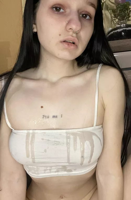 oh no you cummed right on my new top