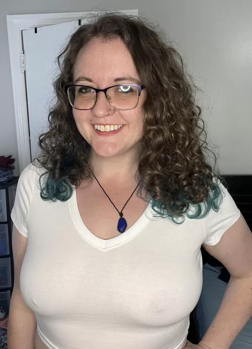 Poking through this T shirt 