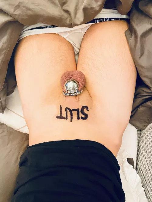 Shaved chastity🔒 Any ideas for sissy tasks?🤫