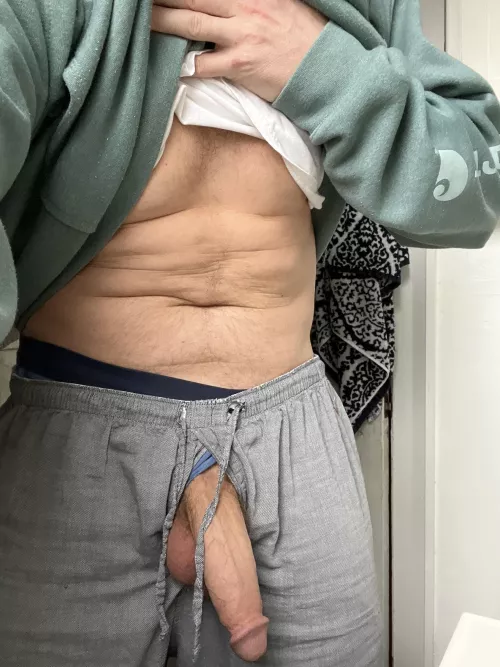 Softish cock, breaks free!!!