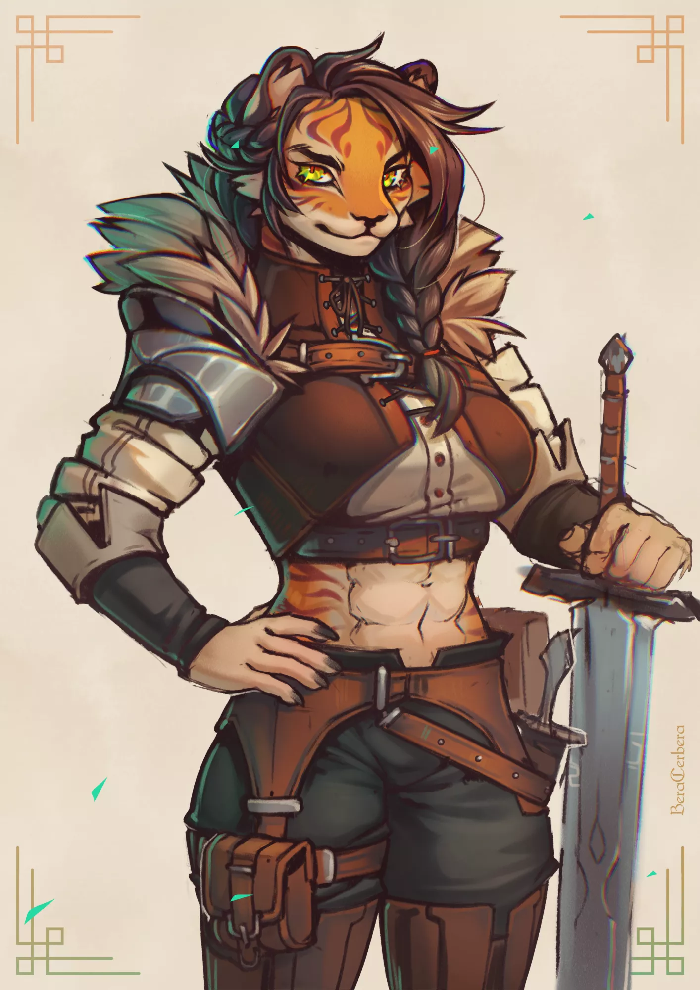 Berserk Tigress (art by me)