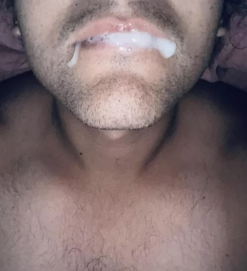 Bull cum for dinner 😋 