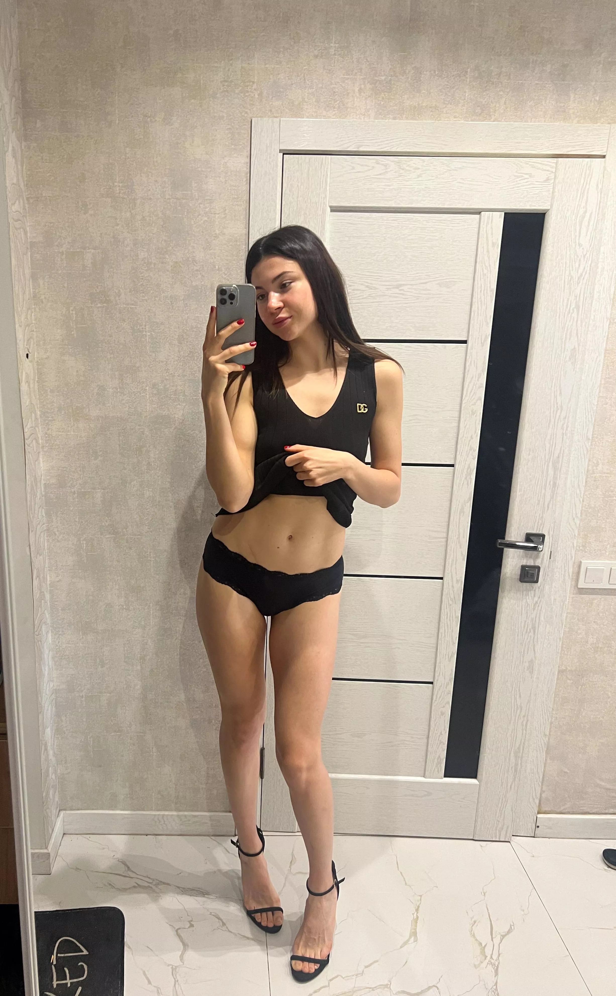 do you like it when I wear only heels and panties?