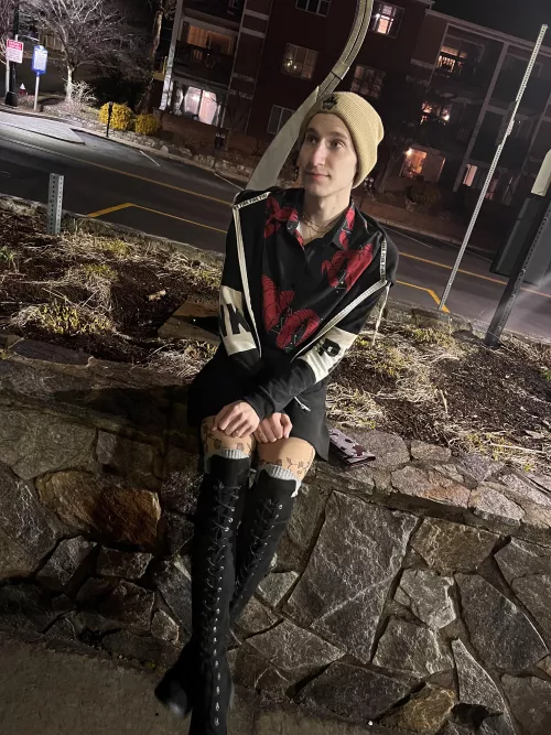 First time in a skirt, loving every second of it