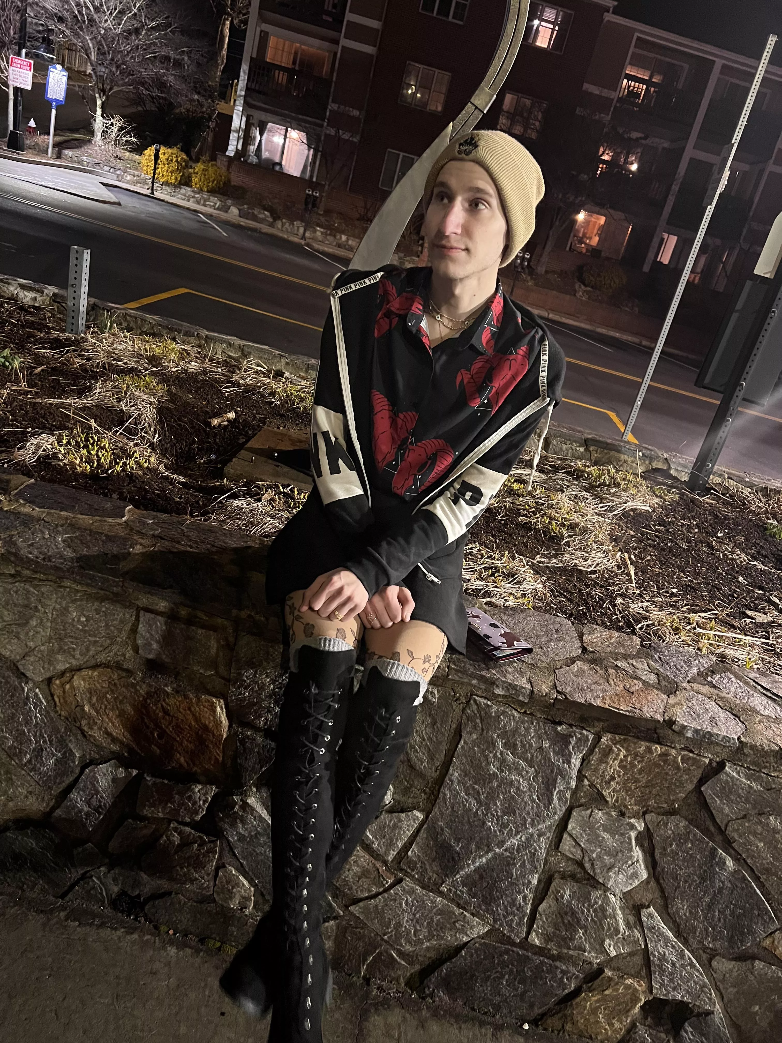 First time in a skirt, loving every second of it