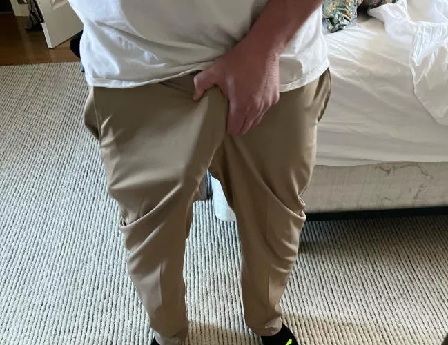 Hard to contain in khakis!