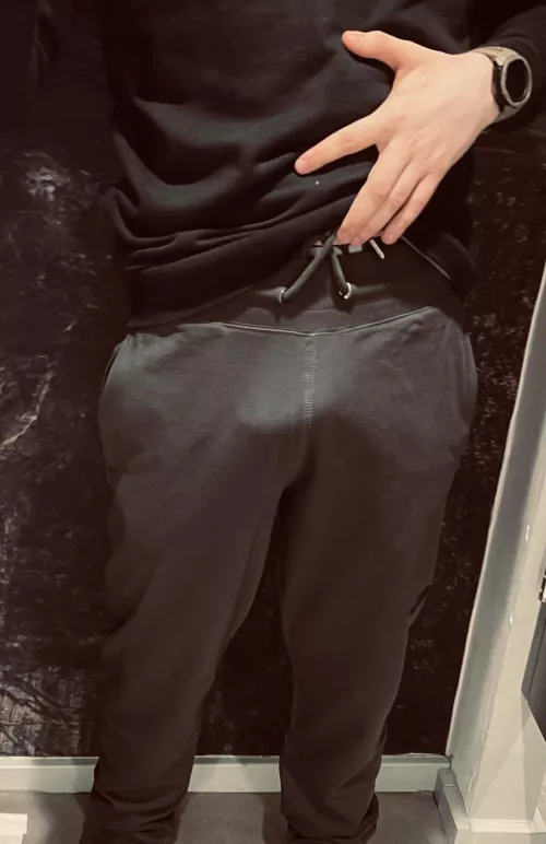 Have a squeeze in the changing room?