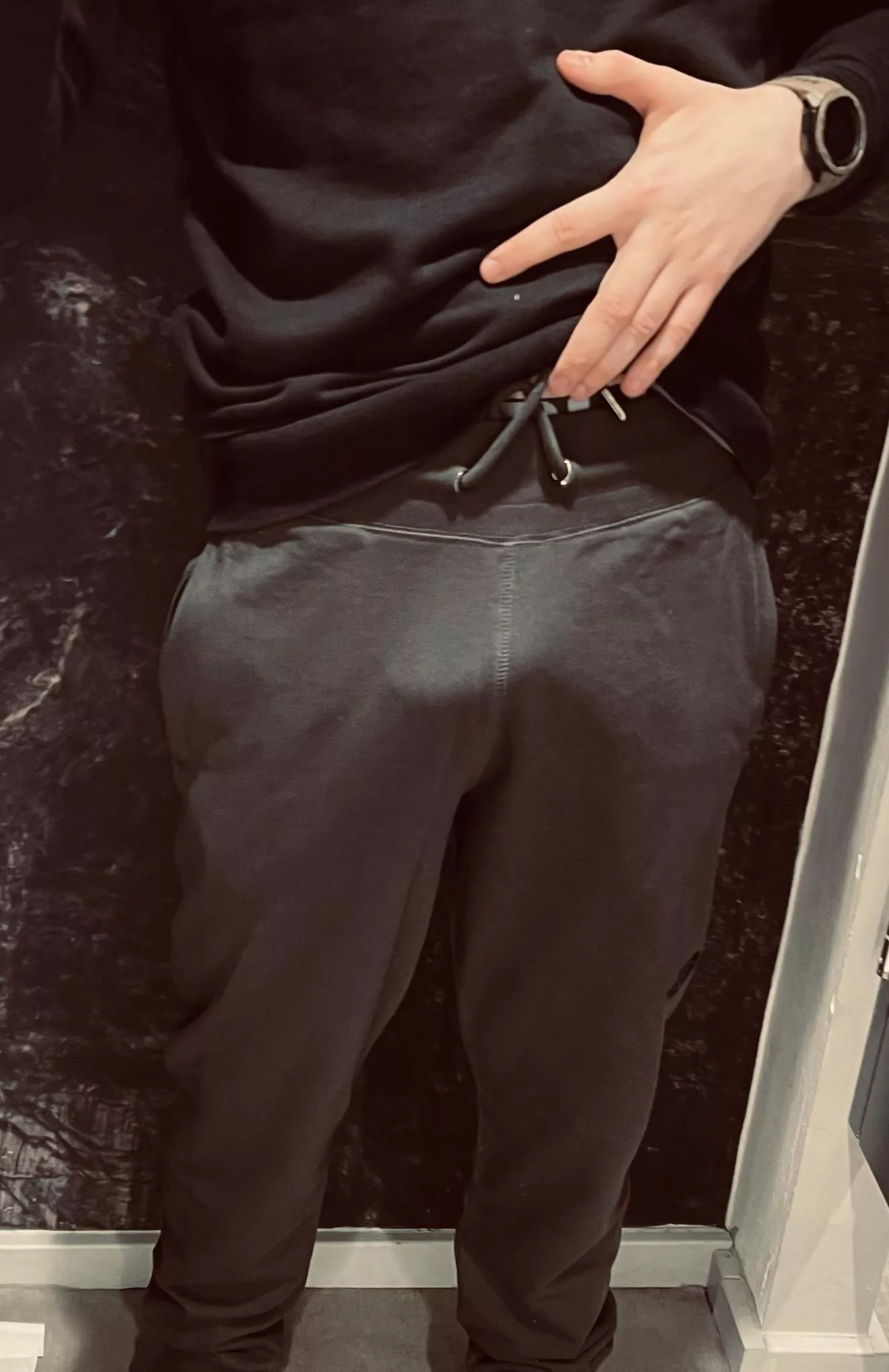 Have a squeeze in the changing room?